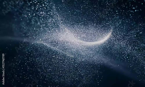 Swirling Particle Space: Looping Cosmic Dust Animation