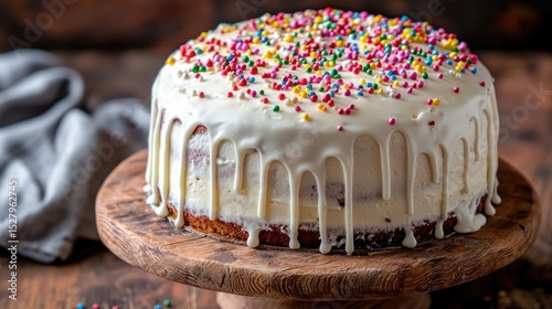 A misshapen yet delicious homemade cake, celebrating the joy of imperfection in cooking
