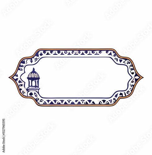 Eslimi Tazhib Iranian Art Design. Calligraphy Tazhib is a beautiful art used to decorate and embellish the margins of books and printed artworks.