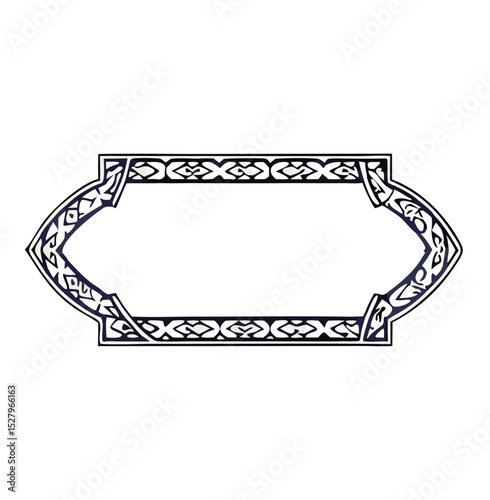 Eslimi Tazhib Iranian Art Design. Calligraphy Tazhib is a beautiful art used to decorate and embellish the margins of books and printed artworks.