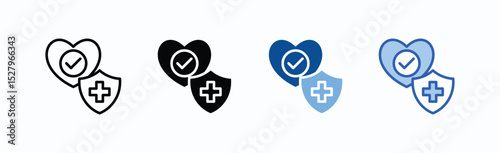 Prophylaxis icon sheet multiple style collection isolated vector