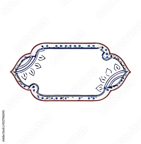 Eslimi Tazhib Iranian Art Design. Calligraphy Tazhib is a beautiful art used to decorate and embellish the margins of books and printed artworks.