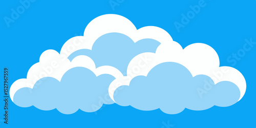 Dramatic Cloudy Sky Animation Cartoon Video Background Vector Image