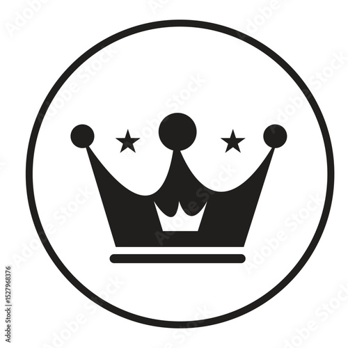 crown icon vector illustration