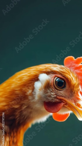 Curious chick peeking around the corner.