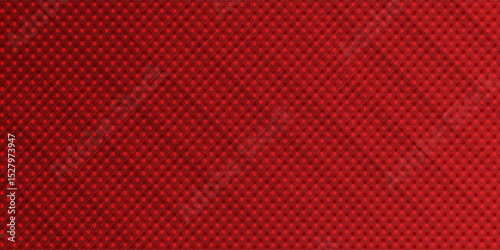 Red diagonal geometric shape with halftone. Modern fiber textured vector, eps 10