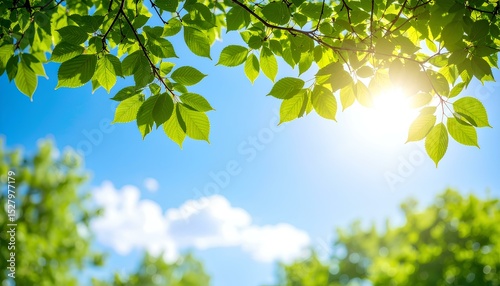 green leaves on a sunny day