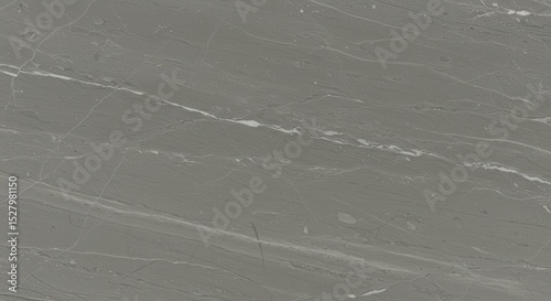 Neutral gray marble slab with delicate white veins crossing diagonally for an elegant look