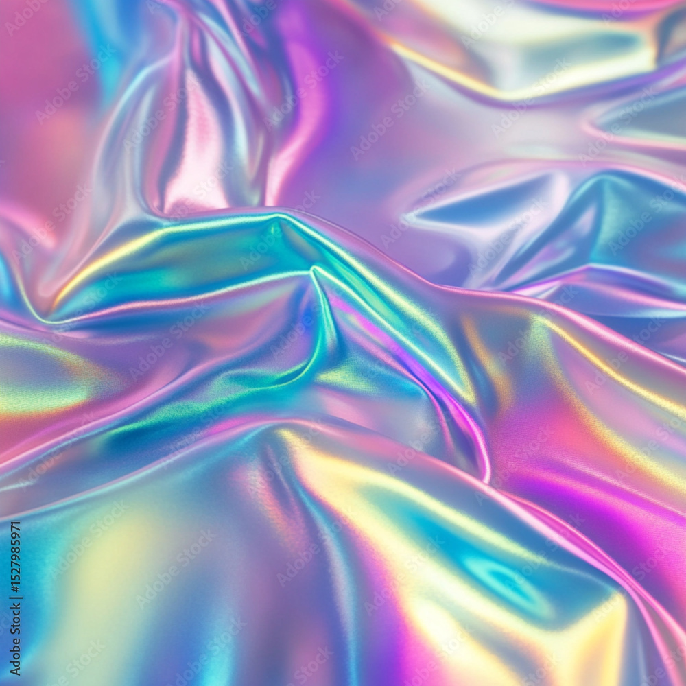 Fototapeta premium Holographic Rainbow Foil Iridescent Texture Background