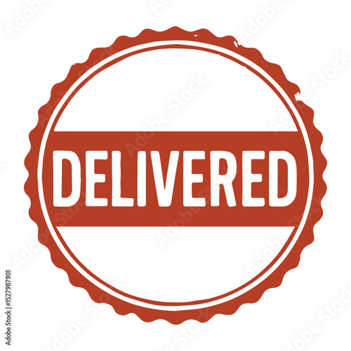 seal delivered icon stamp frame vector on white background
Vector seal on white background