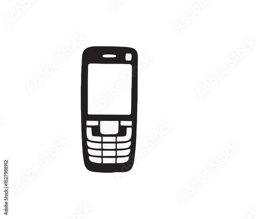 PHONE silhouette image with transparent background