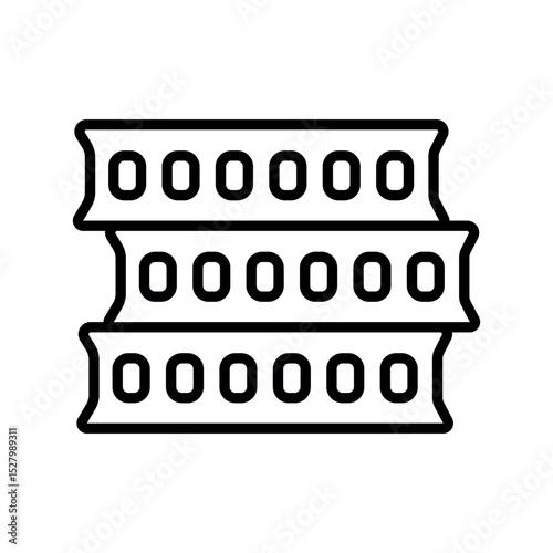 concrete black line icon for digital and print projects. Building materials.