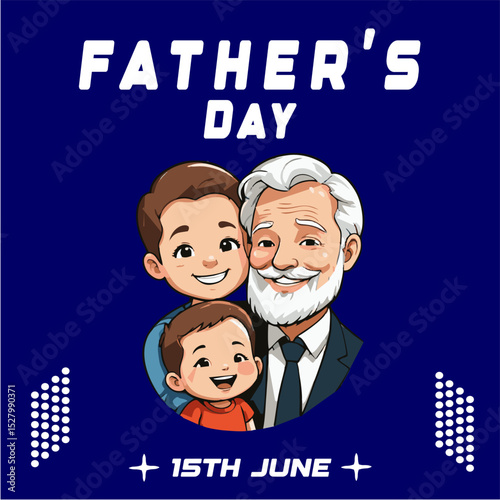Father's Day post for social media sites like Facebook, Instagram , awareness post for all, social issues for celebration , promoting blood donation on 15th June, celebration post 