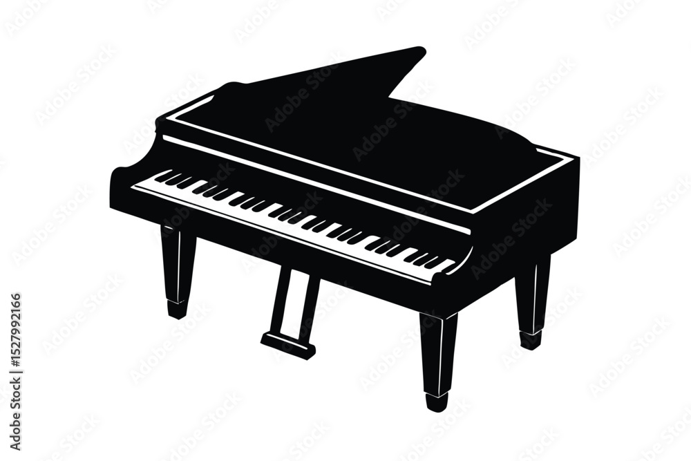 vector of a toy piano silhouette.eps vector of a toy piano silhouette.eps