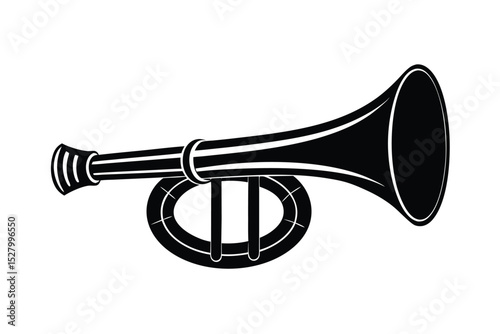 silhouette of a bugle.eps