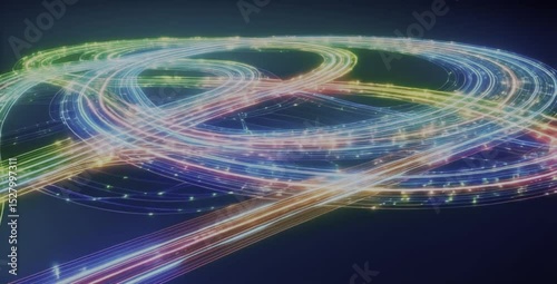 abstract blue background Abstract digital network connections flowing, glowing lines, futuristic technology background, seamless loop.” or “Data stream visualization, geometric patterns, light trails,