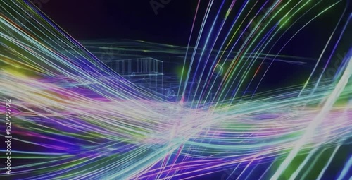 abstract fractal background Abstract digital network connections flowing, glowing lines, futuristic technology background, seamless loop.” or “Data stream visualization, geometric patterns, 
