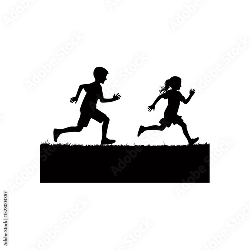 two children playing