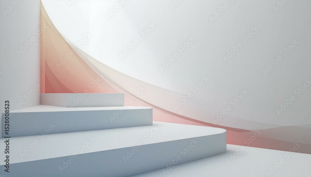 Fototapeta premium Abstract Pastel Platform Display