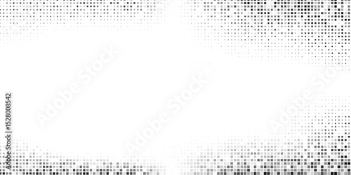Simple grunge dotted halftone gradient texture. Vanishing polka dot background simple abstract