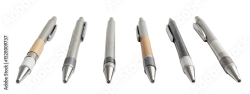 A group of four different types of pens