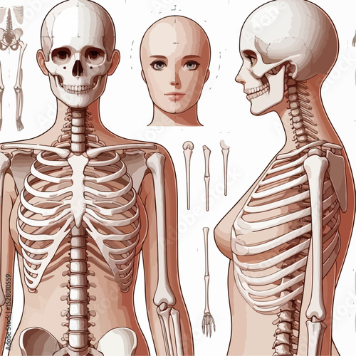 3d rendered illustration of a skeleton