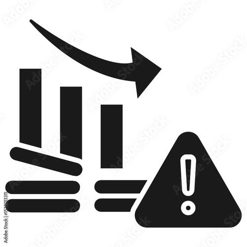 Falling Glyph Icon