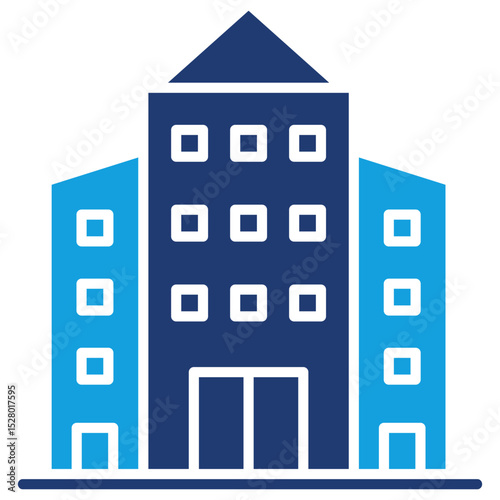 Corporate Flat Blue Icon