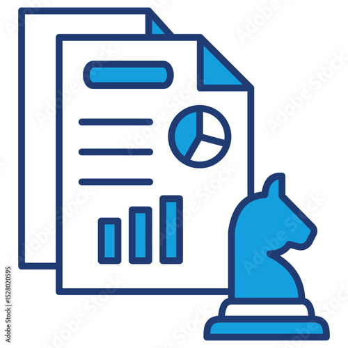 Strategy Blue Icon