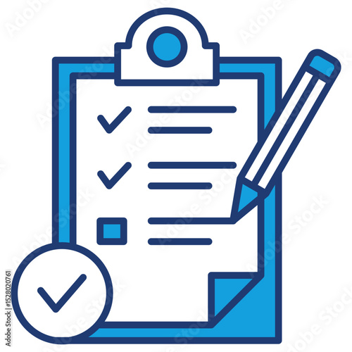 Assessment Blue Icon