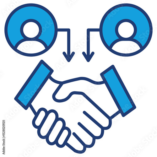 Collaboration Blue Icon