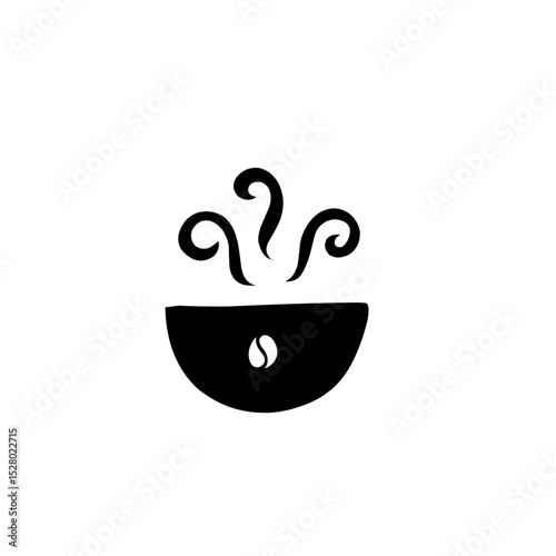 the aroma of hot coffee in a cup