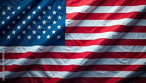 USA or American flag banner vector illustration,  patriotic holidays, Independence Day, veterans ay concept, America Independence Day Banner, created with generative ai