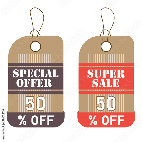 Hyper-Realistic tag Sales 50 %  Label Pack