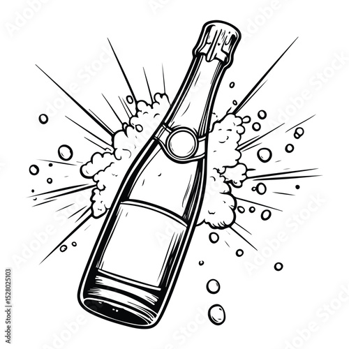 craft beer bottle template vintage brewery bottles sign symbol, Champagne icon, Black silhouette of a champagne bottle, Iconography, Vector, beer glass bottle silhouette