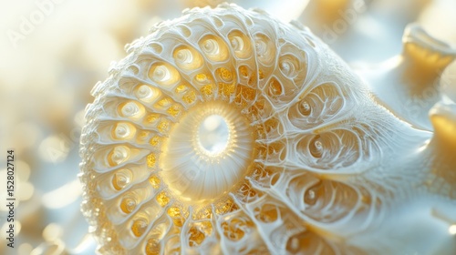 Detailed spiral design with intricate patterns.