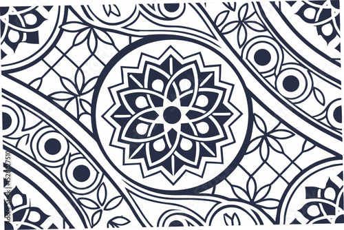 ornamental round lace pattern