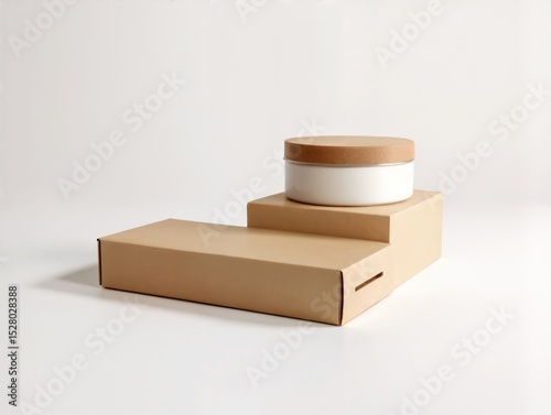 Sustainable product box with matte container