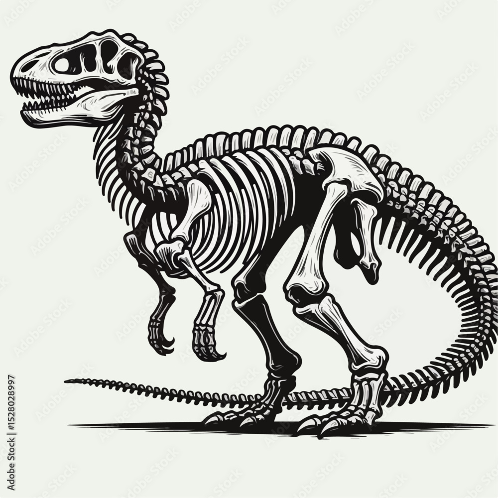 Fototapeta premium tyrannosaurus rex skeleton