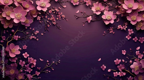 A springtime floral design with delicate blossoms.