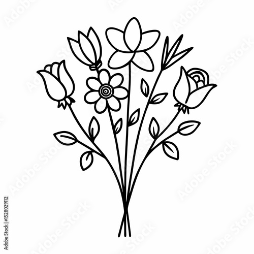 vector illustration of flowers