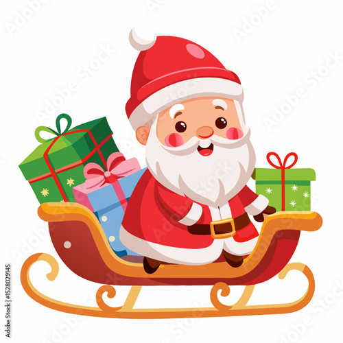 santa claus and christmas gifts