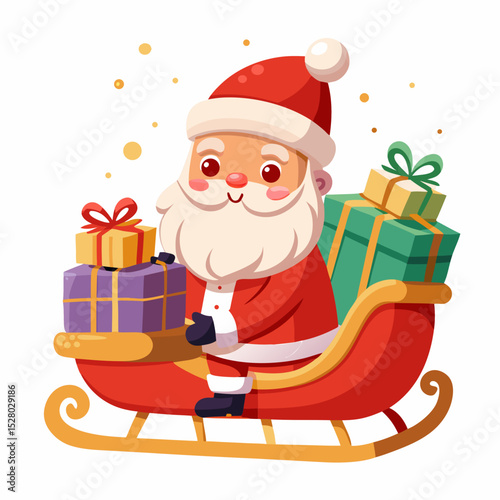 santa claus and gifts