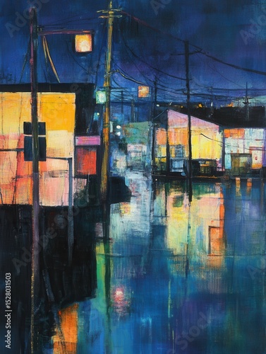 premium quality image of urban landscape japan at night