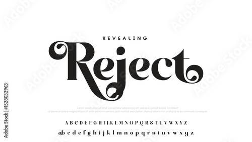Luxury alphabet letters font and number. Typography elegant wedding classic lettering serif fonts decorative vintage retro concept. vector illustration