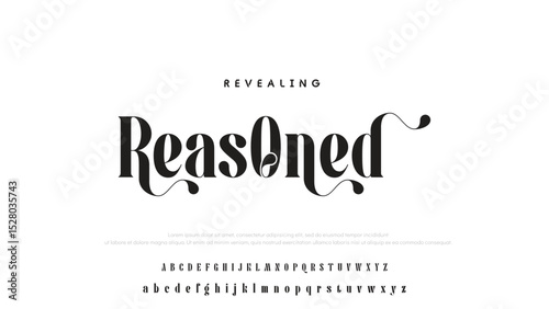 Minimal luxury font alphabet logo. Typography beauty fashion elegant minimalist serif italic fonts decorative wedding vintage retro logos. vector illustration