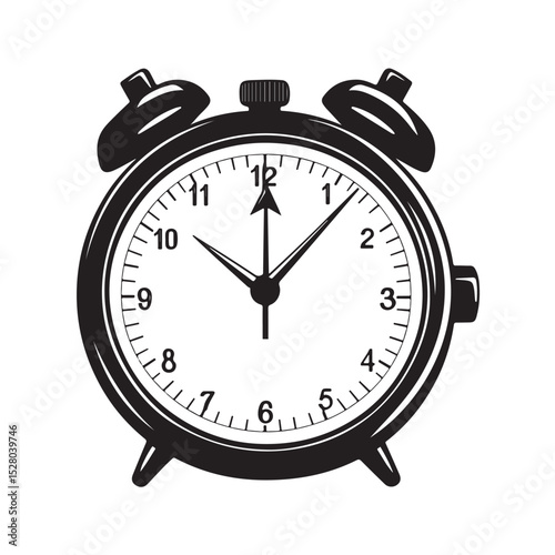 Stopwatch Button Silhouettes in black on a white background, Black stopwatch displays the time with clear markings and prominent control buttons on top