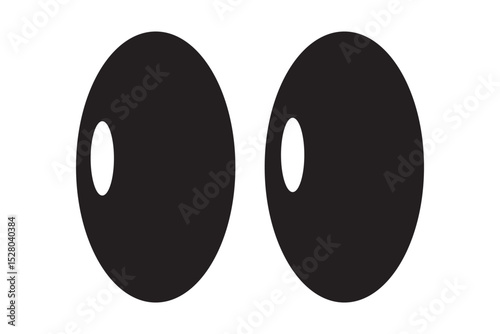 Cartoon eyes icon collection. Eyes emoji illustration. Eyeballs illustration. Social media reaction, emoji, emoticon. Funny cartoon isolated on white. Vector Illustration.