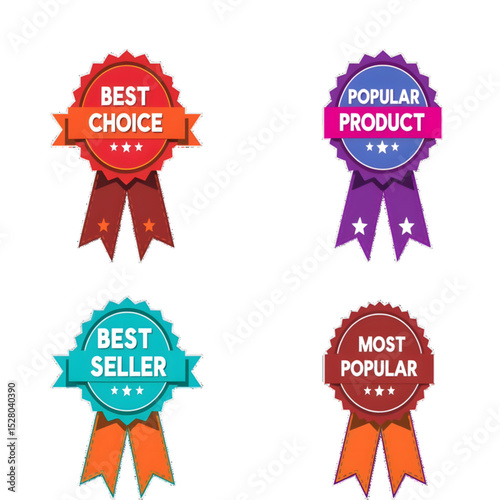 colorful premium quality labels, best choic, popular, best seller