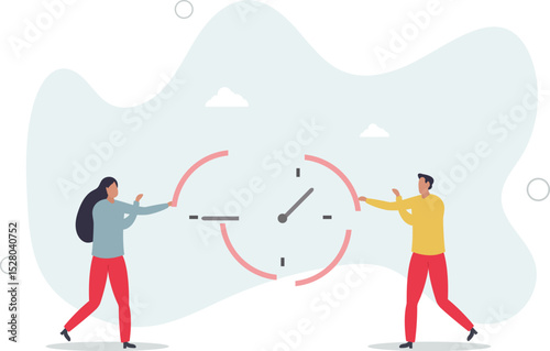 Time management or project management to control team to complete tasks or strategic planner to manage resources to complete work in deadline. character life .
